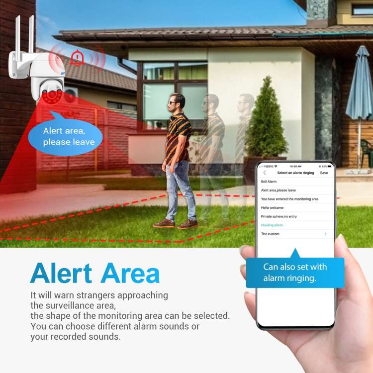 ESCAM QF800 H.265X 8MP AI Humanoid Detection Auto Tracking Waterproof WiFi IP Camera,UK Plug (White)
