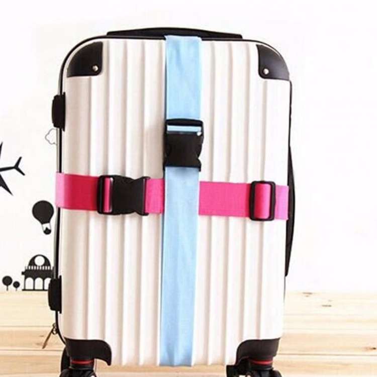 Cross Rainbow Elastic Telescopic Bag Bungee Luggage Packing Belt Travel Luggage Fixed Strap(Purple)