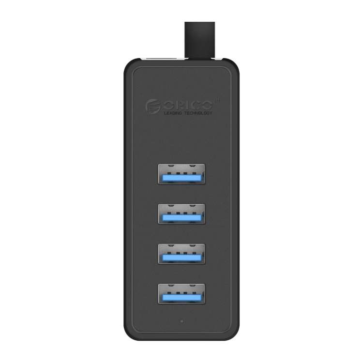 ORICO W5P-U3-100 4-Port USB 3.0 Desktop HUB with 100cm Micro USB Cable Power Supply(Black)
