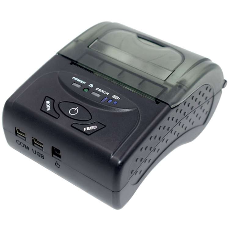 POS-5807 58mm Portable USB Port Thermal Bluetooth Ticket Printer, Max Supported Thermal Paper Size:
