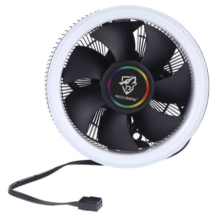 3 Pin Computer Components Chassis Fan Host Silent Cooling Fan with RGB Color Light for Intel: 1775 1