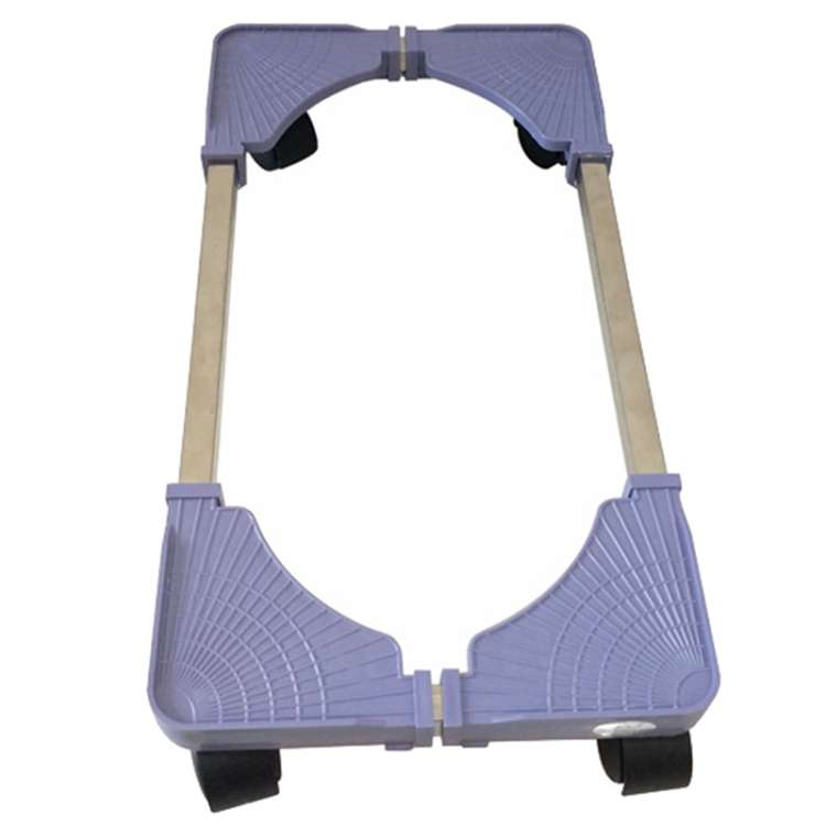 Computer Mainframe Host Adjustable Mobile Base Bracket with Wheel, 43-55cm Length Adjustable, 22-34c