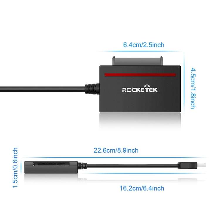 Rocketek RT-CFST1 USB3.0 to SATA / CF Card Reader