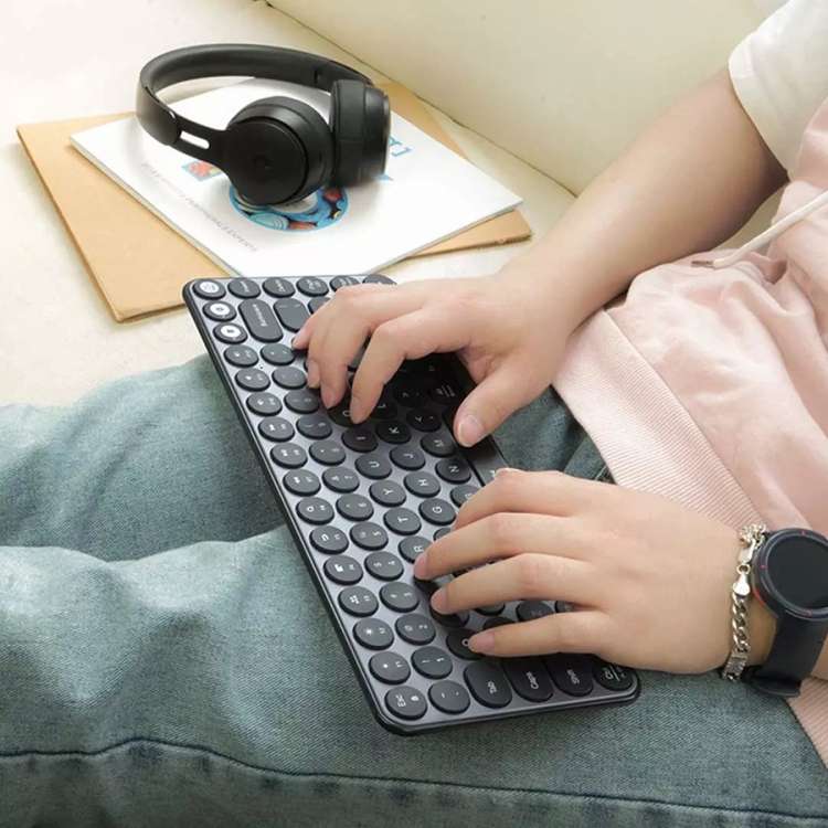 Original Xiaomi Youpin MIIIW 85 Keys 2.4GHz Mini Bluetooth Dual-Mode Wireless Keyboard(Black)