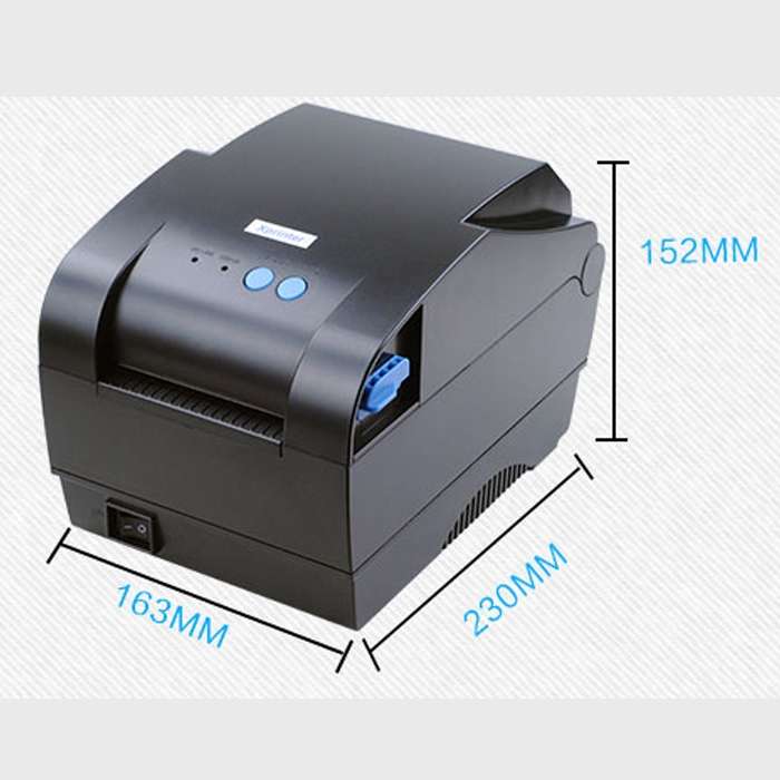 Xprinter XP-365B USB Port Thermal Automatic Calibration Barcode Printer
