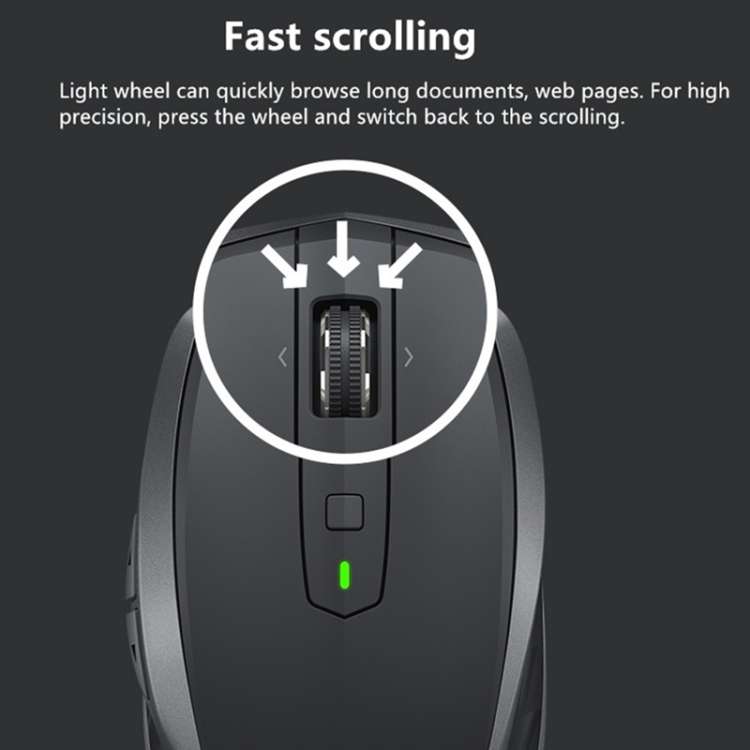 Logitech MX Anywhere 2S 4000DPI Bluetooth + Unifying Dual-mode Rechargeable Symmetrical Design Wirel