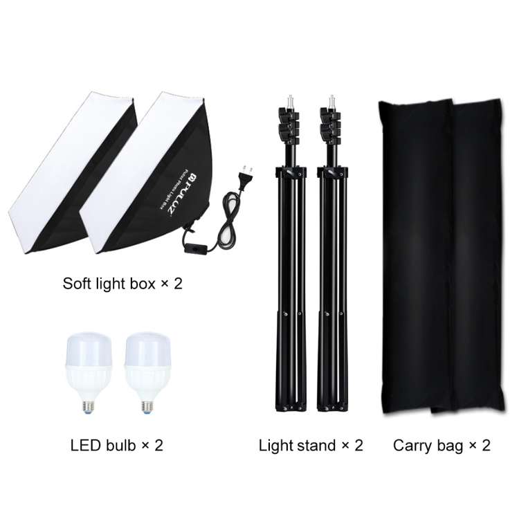 PULUZ Softbox Lighting Kit 2 PCS 50x70cm Professional Photo Studio Photography Light Equipment with