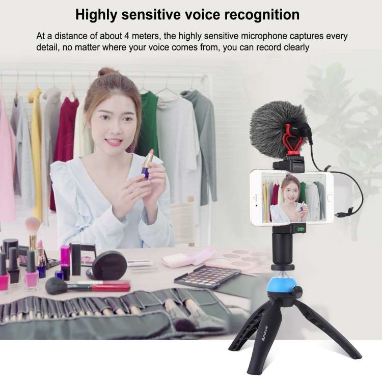 PULUZ Professional Interview Condenser Video Shotgun Microphone with 3.5mm Audio Cable for DSLR & DV