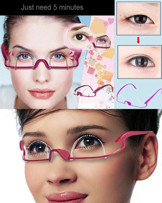 DIY Magic Double Eyelid Trainer Magic Double Eyelid Glasses Makeup Tools
