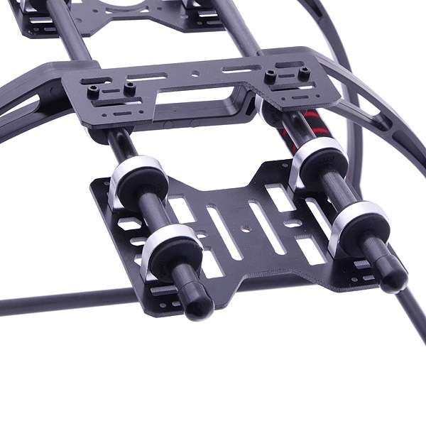 Highten FPV Anti-Vibration Multifunction Landing Gear Kit for DJI F450 / F550(Black)