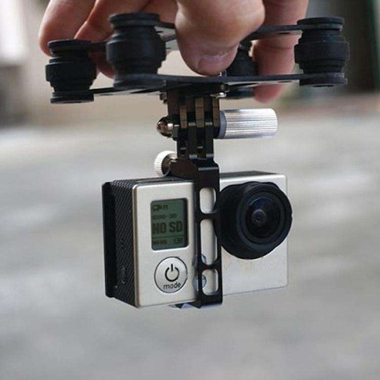 4-Axis Carbon Fiber Gimbal PTZ for DJI Phantom 2 Series / 1 Quadcopter, GoPro HERO4 /3 FPV(Black)