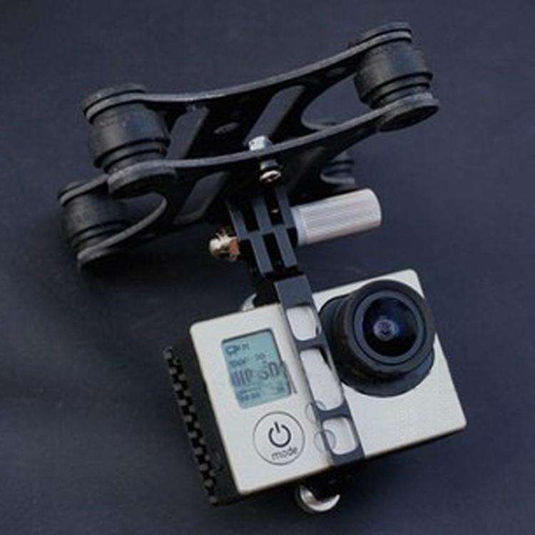 4-Axis Carbon Fiber Gimbal PTZ for DJI Phantom 2 Series / 1 Quadcopter, GoPro HERO4 /3 FPV(Black)