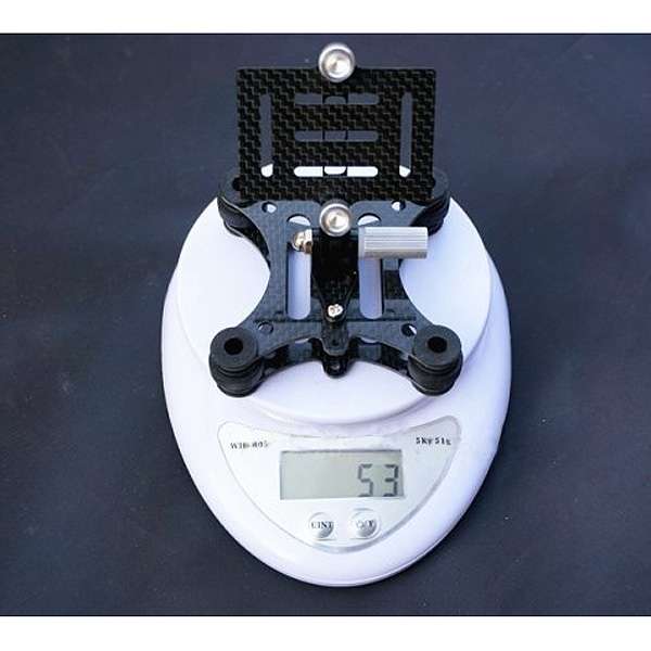4-Axis Carbon Fiber Gimbal PTZ for DJI Phantom 2 Series / 1 Quadcopter, GoPro HERO4 /3 FPV(Black)