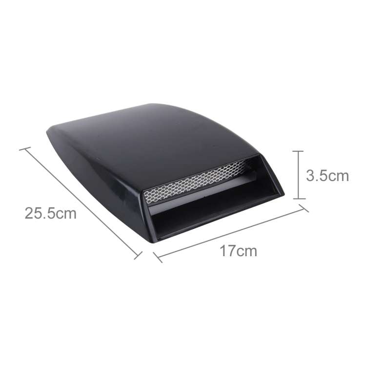 Car Turbo Style Air Intake Bonnet Scoop for Car Decoration(Black)