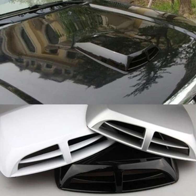 Car Turbo Style Air Intake Bonnet Scoop for Car Decoration(Black)