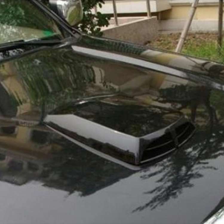 Car Turbo Style Air Intake Bonnet Scoop for Car Decoration(Black)