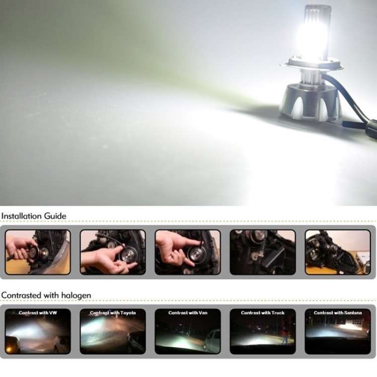 PEGASUS H7 Halogen Car Headlight Lamp, 1800 Lumens Warm White Light, 12V / 100W 5000K