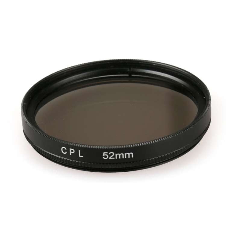 52mm Round Circle CPL Lens Filter for GoPro HERO 4 / 3+, Xiaoyi Sport Cameras and Other Sport Camera