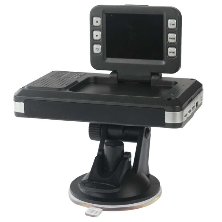 STR8500 HD 720P 30fps 2.0 inch LCD Radar Detector DVR with Laser + GPS Logger, 120 Degree View Angle