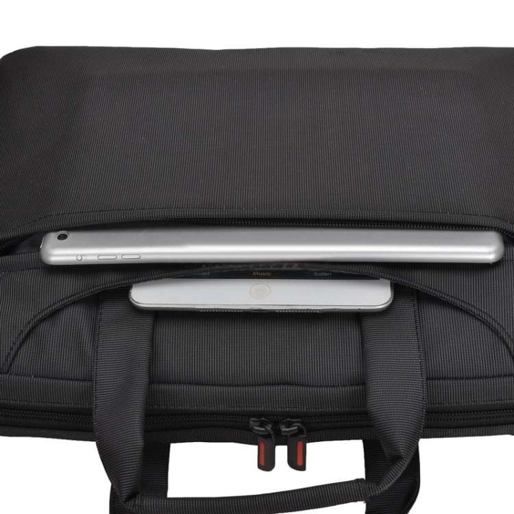 15.6 inch Portable One Shoulder Waterproof Nylon Laptop Bag, Black (301#)(Black)