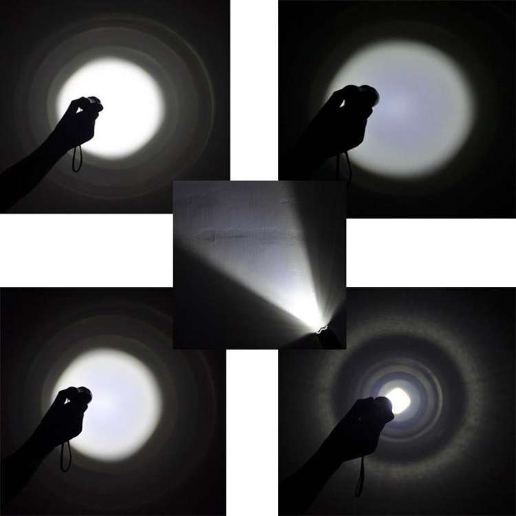 LT-XD 1 x CREE XML-T6 White Light LED Flashlight , 1800 LM 5-Modes(Black)