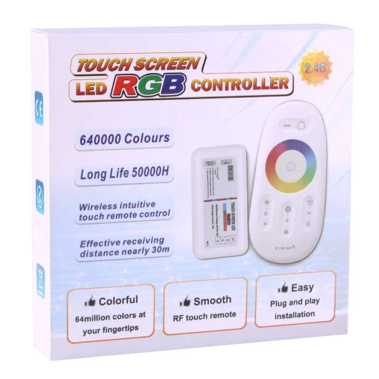 2.4G Touch Screen Remote RGB LED Controller