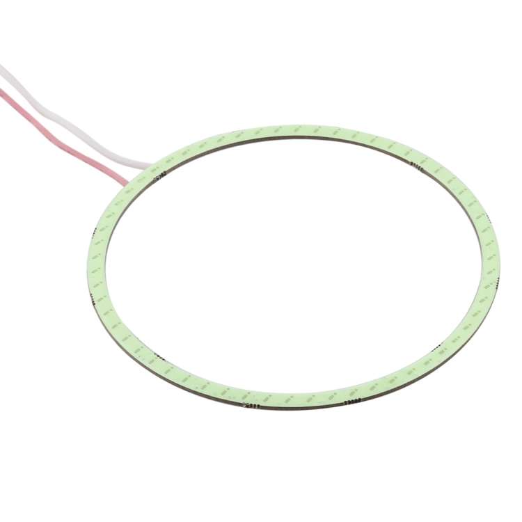90mm 5W 180LM Angel Eyes Circles Car Headlight COB LED Lights for Vehicles, DC 12-24V(Ice Blue Light