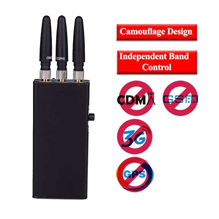 JAX-110B Mini Portable GSM/CDMA/DCS/PHS/GPS Cell Phone Signal Jammer (Coverage: 1-5m)
