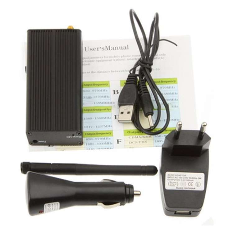 101B Black, Mini Portable WiFi/2.4G Signal Jammer (Coverage: 5~10 meters)(Black)