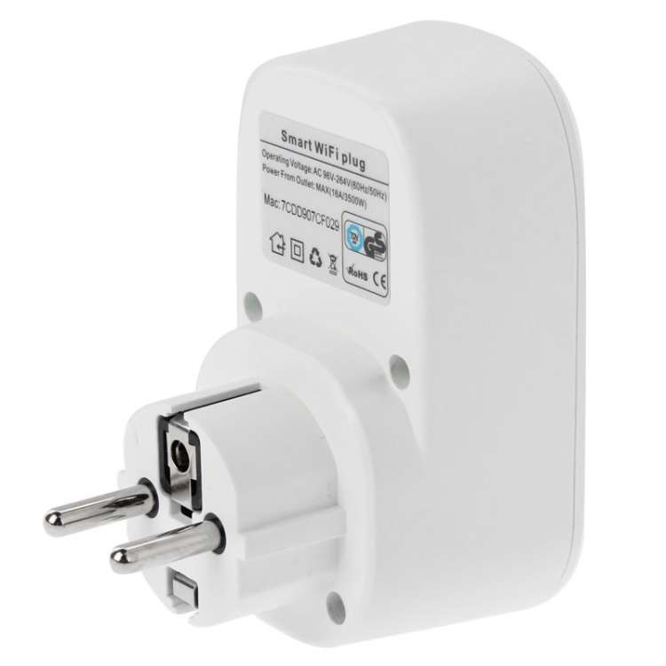 Portable Free APP Wi-Fi Home / Offices Automation Smart Wireless Power WiFi Plug, EU Plug(White)
