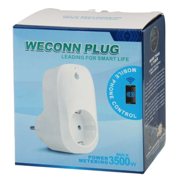 Portable Free APP Wi-Fi Home / Offices Automation Smart Wireless Power WiFi Plug, EU Plug(White)