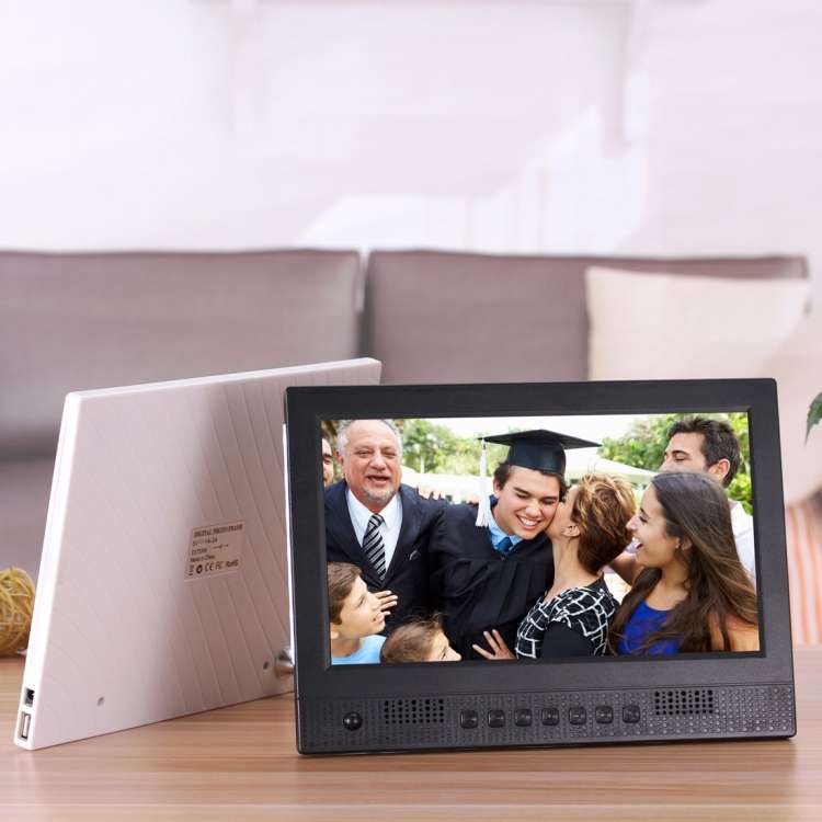 10.1 inch LED Display Multi-media Music & Movie Player Digital Photo Frame with Remote Control, Allw