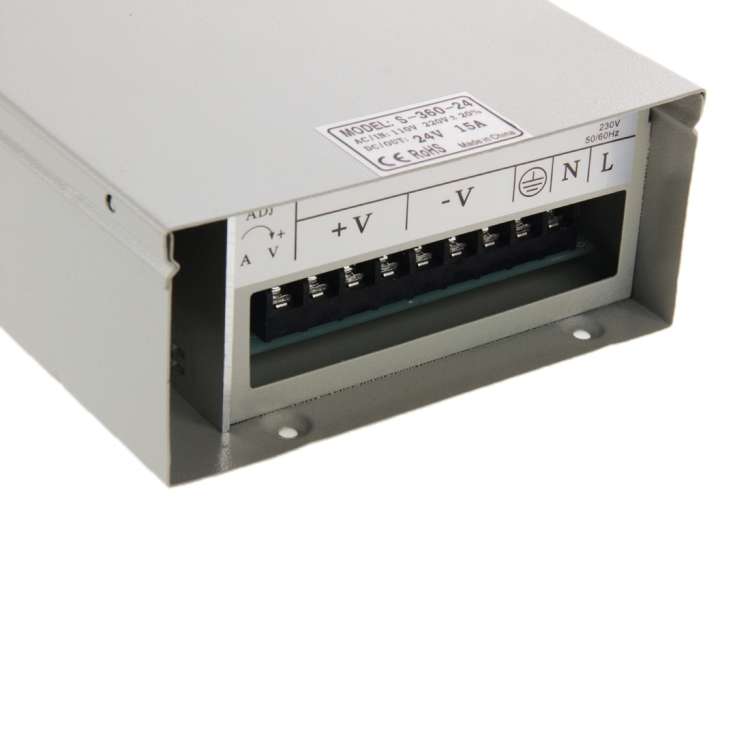 S-360-24 DC 0-24V 15A Regulated Switching Power Supply (AC 110/220V)