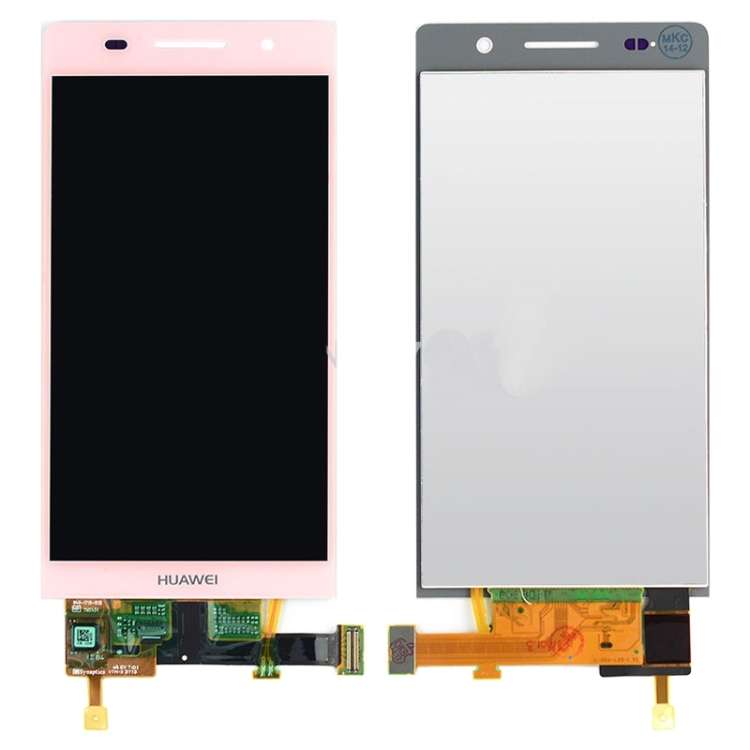 OEM Screen for Huawei Ascend P6 with Digitizer Full Assembly(Pink)