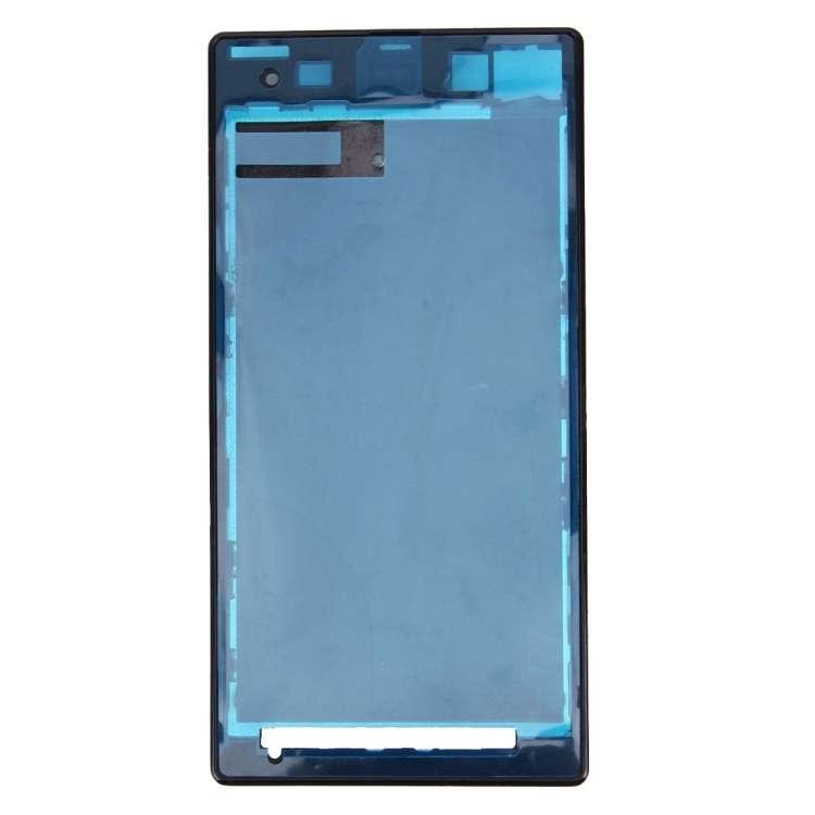 Front Housing LCD Frame Bezel Plate  for Sony Xperia Z1 / C6902 / L39h / C6903 / C6906 / C6943(Black