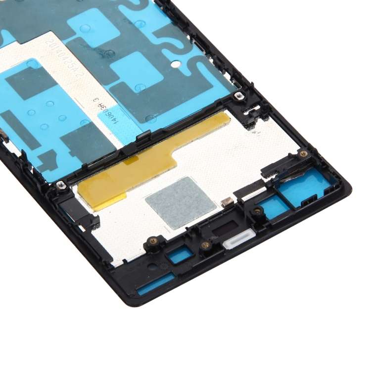 Front Housing LCD Frame Bezel Plate  for Sony Xperia Z1 / C6902 / L39h / C6903 / C6906 / C6943(Black