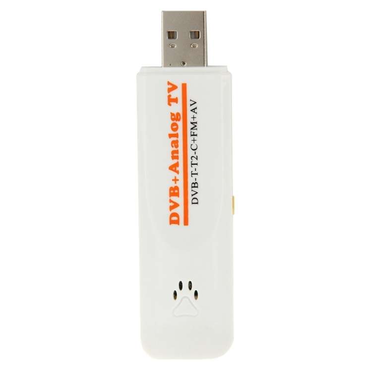 Mini Digital USB 2.0 Dual Module DVB Analog TV Stick, Support FM + AV + DVB-T / T2 / C