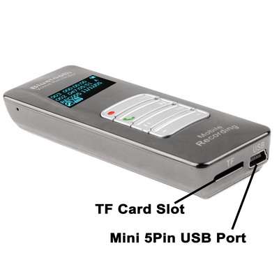 Digital Voice Recorder MP3 Player with 4GB Memory, Support Mobile Bluetooth recording, Mobile Phone