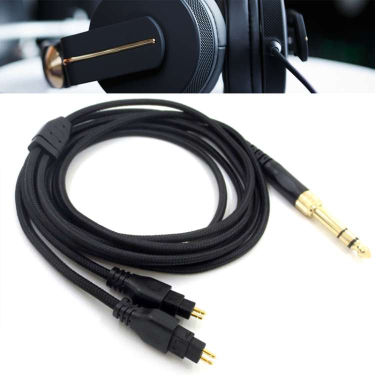 ZS0204 Headphone Audio Cable for Sennheiser HD580 HD600 HD650 HD660S (Black)