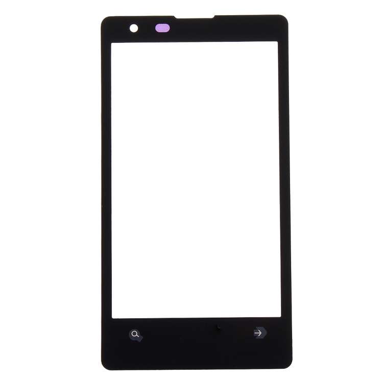 Front Screen Outer Glass Lens for Nokia Lumia 1020(Black)