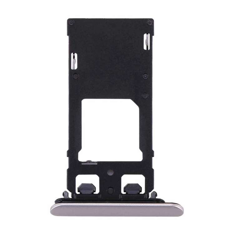 for Sony Xperia XZs (Dual SIM Version) SIM & Micro SD / SIM Card Tray(Silver)