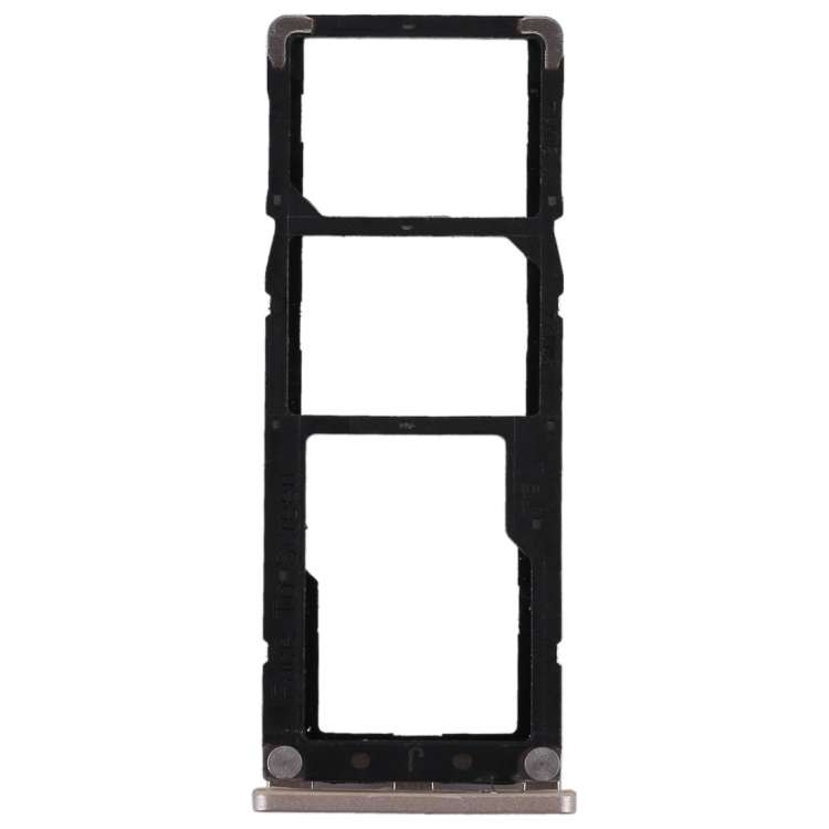 2 SIM Card Tray + Micro SD Card Tray for Xiaomi Redmi Note 5A(Gold)