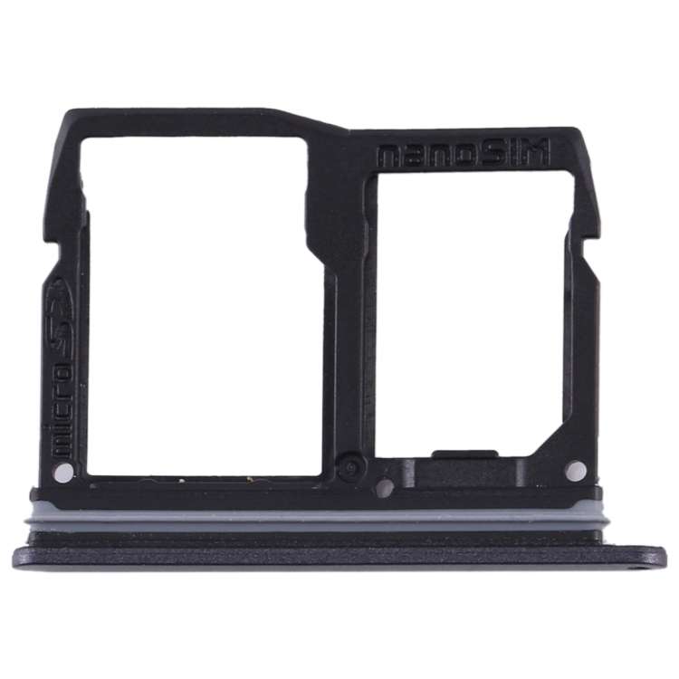 Nano SIM Card Tray + Micro SD Card Tray for LG Stylo 5 / Q720 LM-Q720MS LM-Q720TSW Q720CS (Black)
