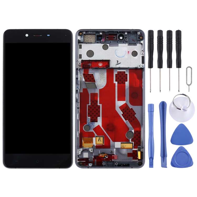 For OnePlus X E1003 Digitizer Full Assembly with Frame OEM LCD Screen (Black)