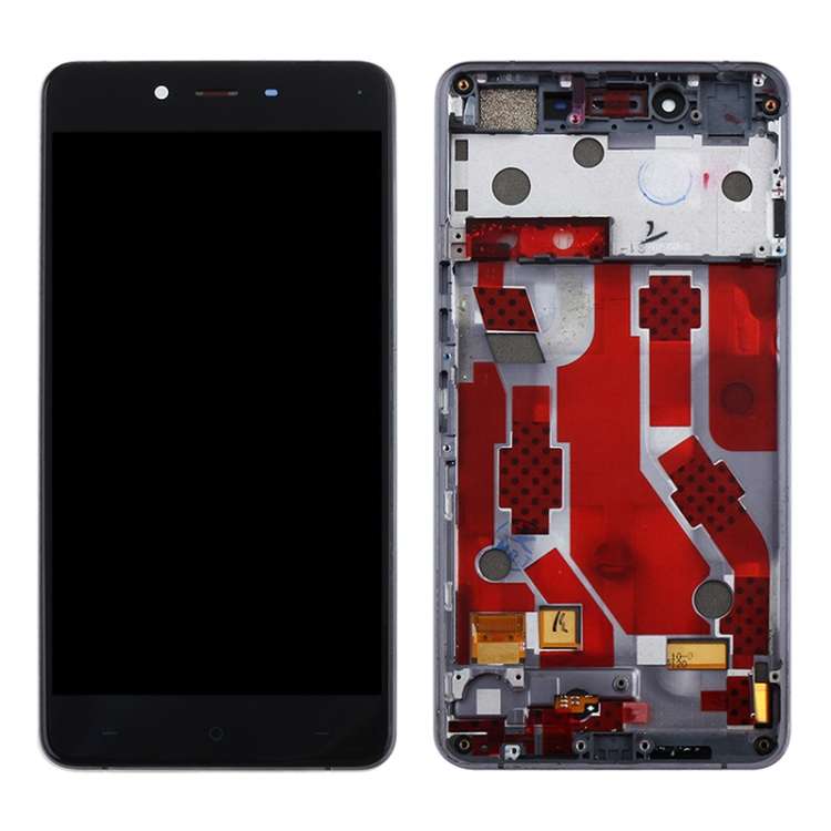 For OnePlus X E1003 Digitizer Full Assembly with Frame OEM LCD Screen (Black)