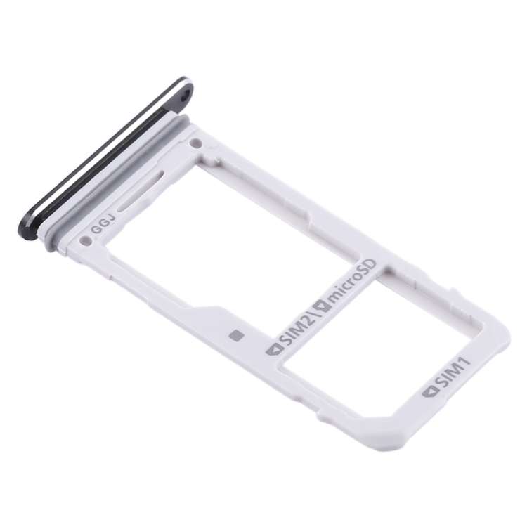 For Galaxy Note 8 2 SIM Card Tray / Micro SD Card Tray (Black)