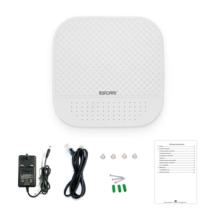 ESCAM PVR208 1080P 8CH+2CH ONVIF NVR Digital Video Recorder with 2CH Cloud Channel for IP Camera Sys