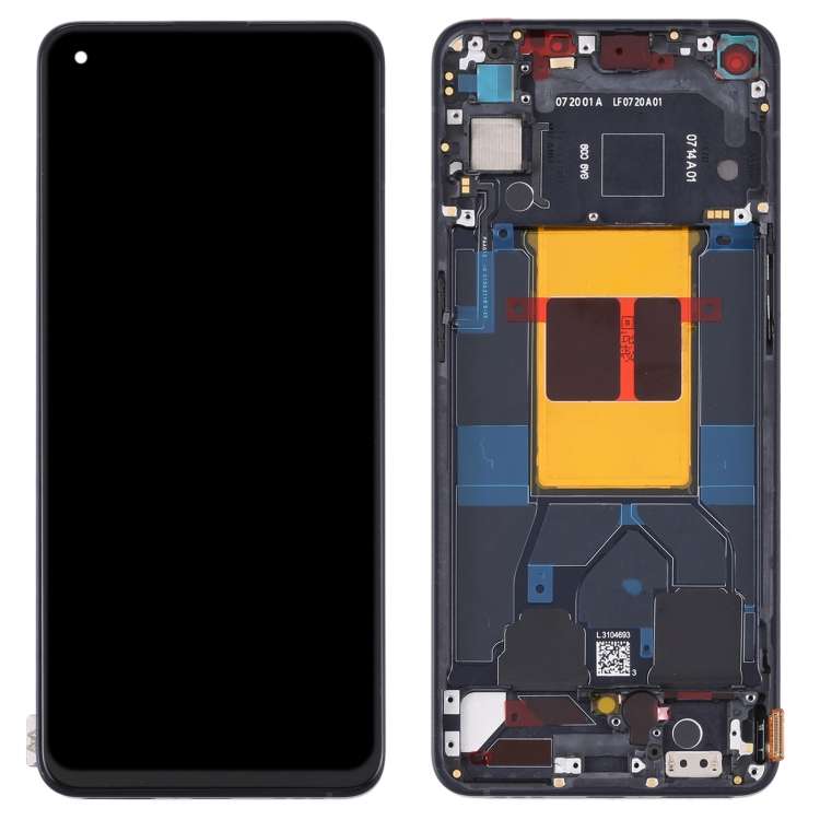 Original LCD Screen For OPPO Reno6 5G PEQM00 CPH2251 Digitizer Full Assembly with Frame (Black)