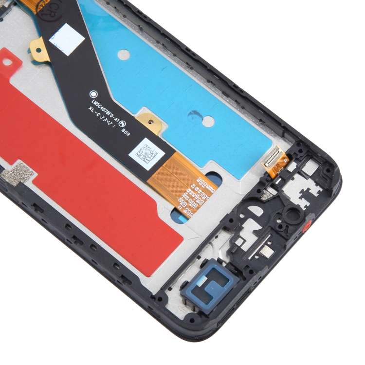 For ZTE Blade A34 LCD Screen Digitizer Full Assembly with Frame (Black)