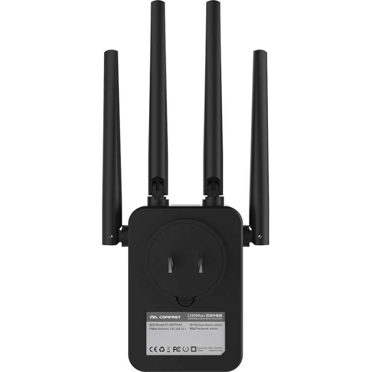Comfast WiFi Range Extender 1200Mbps Mini WiFi Repeater 2.4GHz/5.8GHz Dual Band